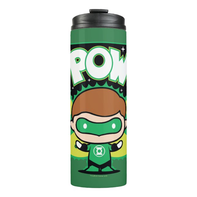 Chibi Green Lantern bilden Riesenfisten Thermosbecher (Vorderseite)