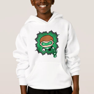 Chibi Green Lantern fliegen durch den Weltraum Hoodie