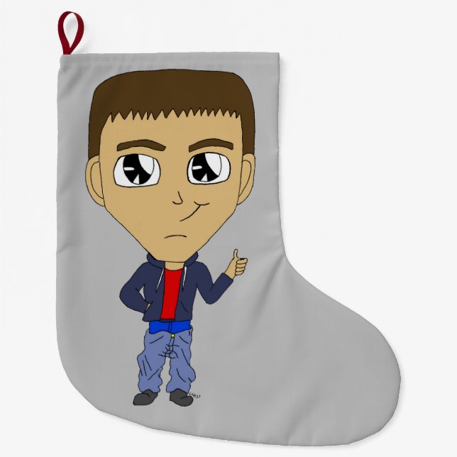 Chibi Großer Weihnachtsstrumpf (Vorderseite)