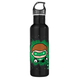Chibi grüne Laterne, die durch den Raum fliegen Trinkflasche