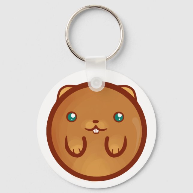 Chibi Hamster Schlüsselanhänger (Vorderseite)