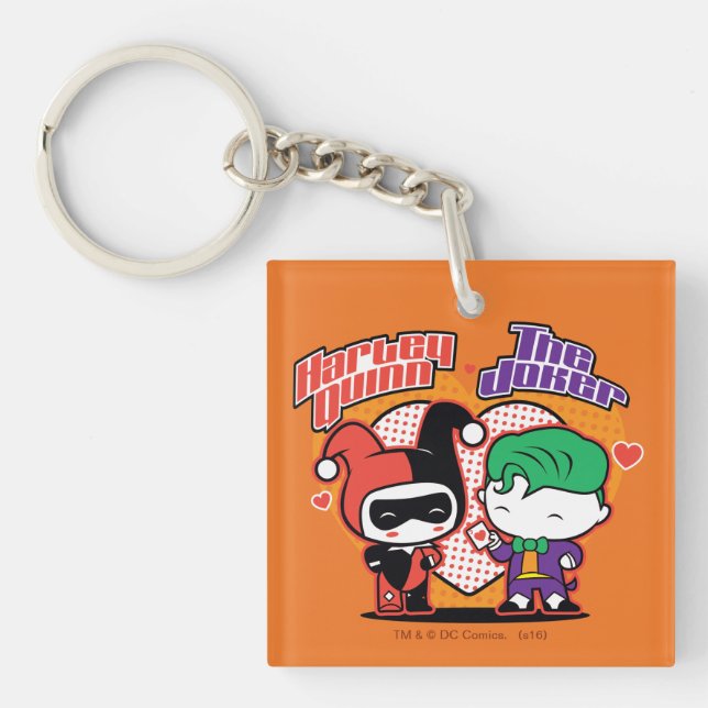 Chibi Harley Quinn & Chibi Joker Coeurs (Devant)