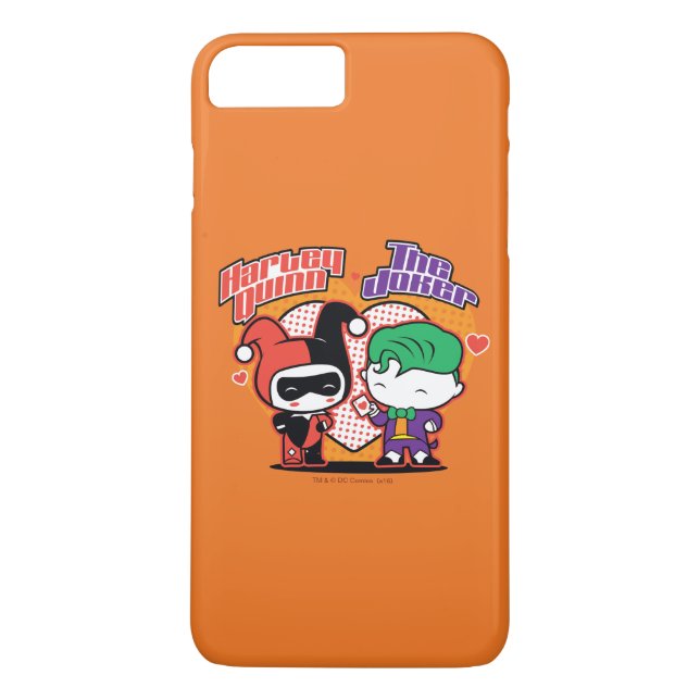 Chibi Harley Quinn & Chibi Joker Hearts Case-Mate iPhone Hülle (Rückseite)