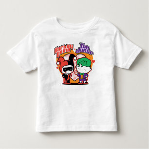 Chibi Harley Quinn & Chibi Joker Hearts Kleinkind T-shirt