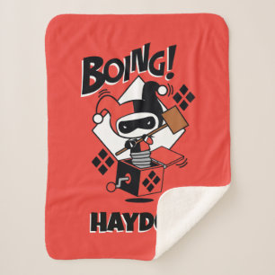 Chibi Harley-Quinn-in-A-Box mit Hammer Sherpadecke