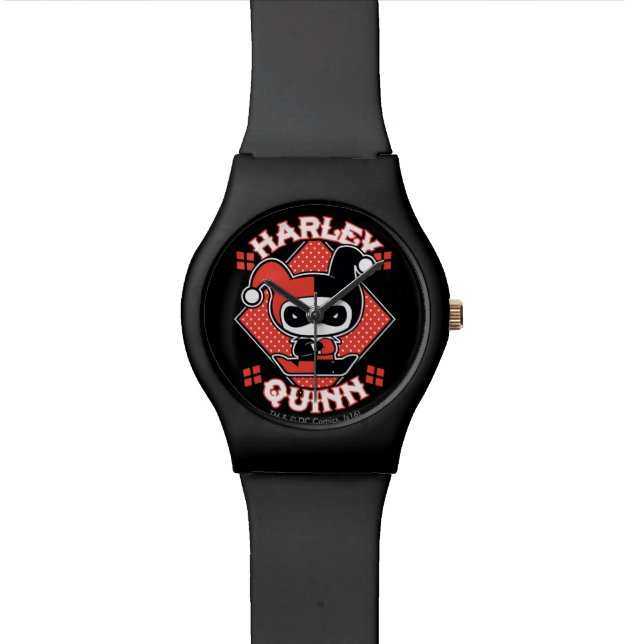 Chibi Harley Quinn Splits Armbanduhr (Nahaufnahme)