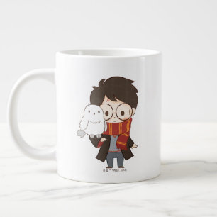 Chibi HARRY POTTER™ & Hedwig Jumbo-Tasse