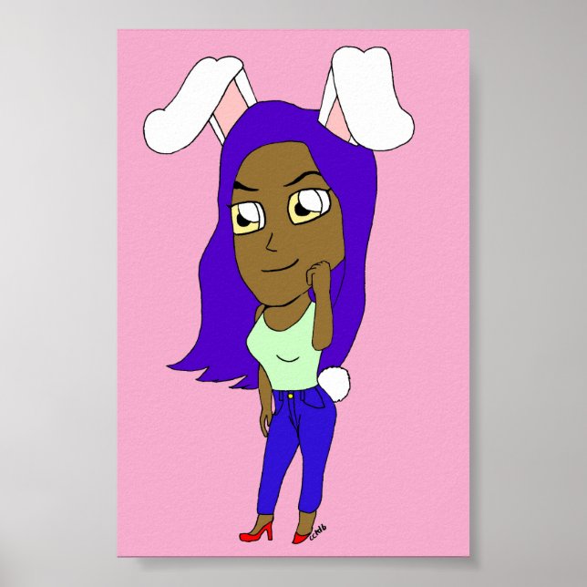 Chibi Hasenmädchen Poster (Vorne)
