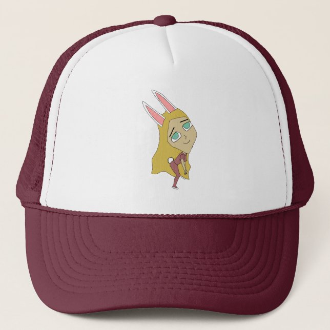 Chibi-Hasenmädchen  Truckerkappe (Vorderseite)