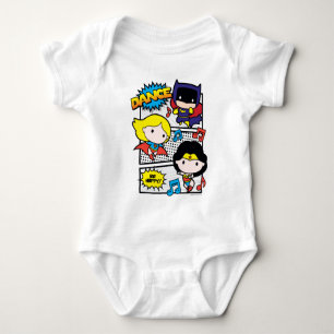 Chibi Helden tanzen Baby Strampler