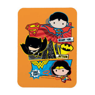 Chibi Heroes bereit zum Handeln! Magnet