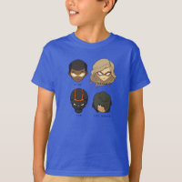 Chibi Heroes T-shirt 3/4 manches (noir)