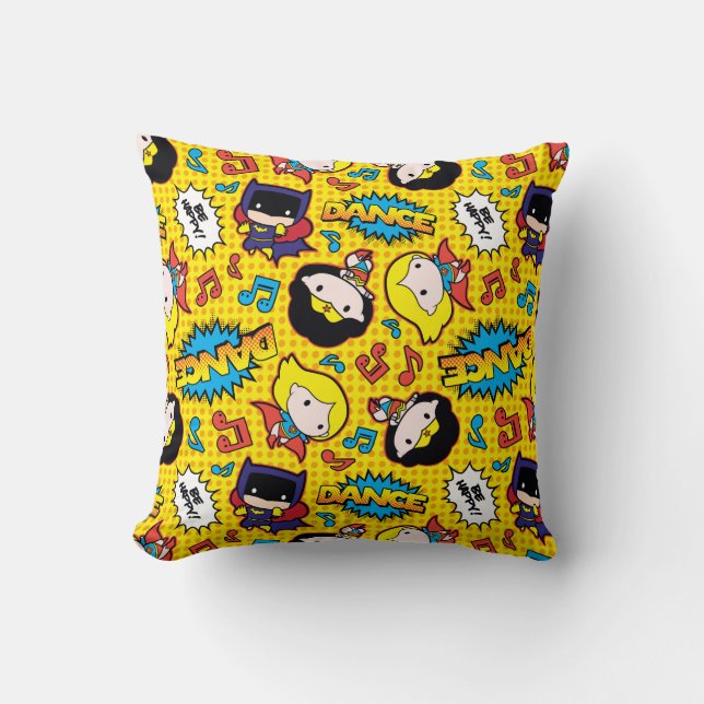 Chibi Heroine Dance Pattern Kissen (Vorderseite)