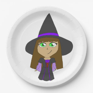 Chibi-Hexe Pappteller