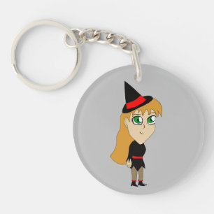 Chibi-Hexe Schlüsselanhänger