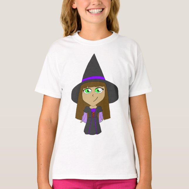 Chibi-Hexe T-Shirt (Vorderseite)