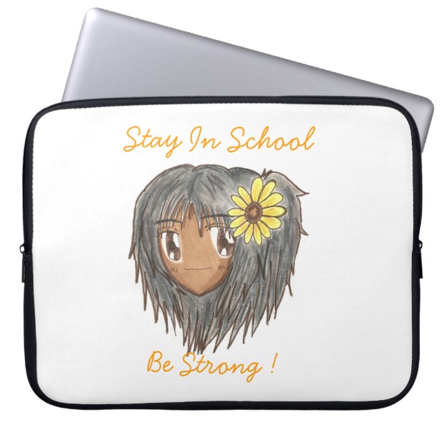 Chibi Hinata "ist starke" Laptop-Hülse Laptopschutzhülle (Vorderseite)