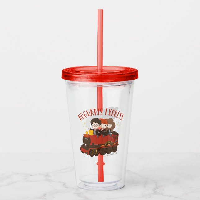 Chibi HOGWARTS EXPRESS™ Ride Acryltrinkbecher (Vorderseite)