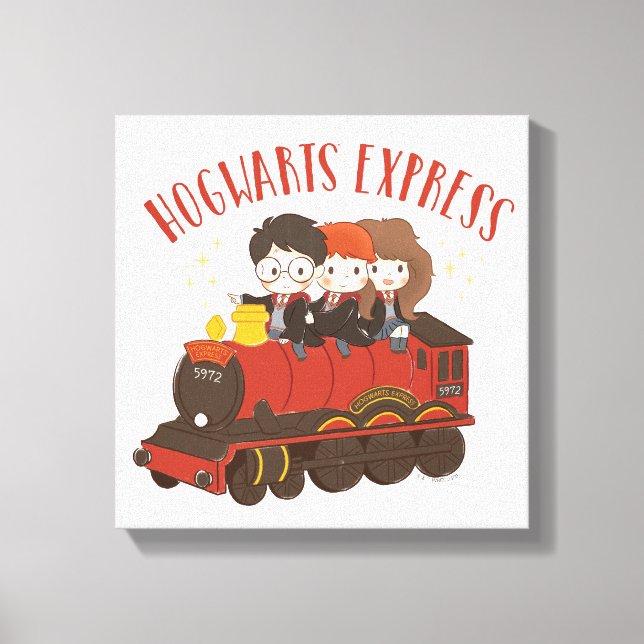 Chibi HOGWARTS EXPRESS™ Ride Leinwanddruck (Vorderseite)