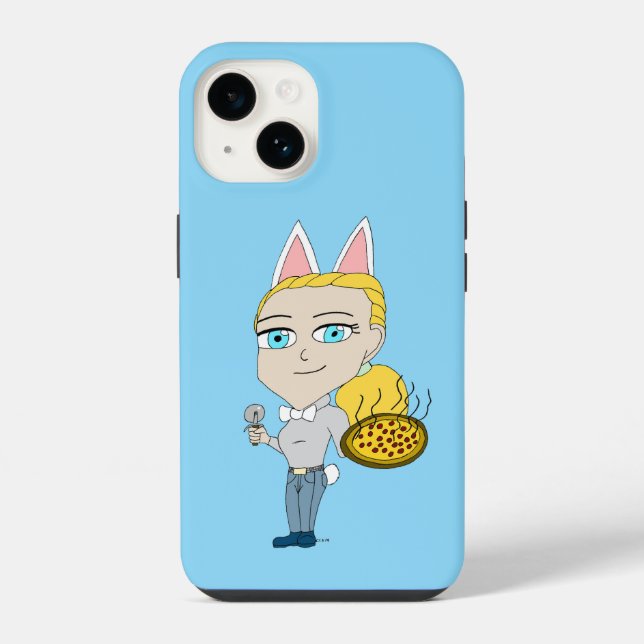 Chibi iPhone 14 Hülle (Rückseite)