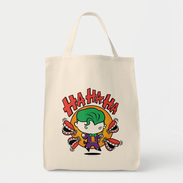 Chibi-Joker mit Spielzeugzähnen Tragetasche (Vorne)