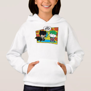 Chibi Joker Pranking Chibi Batman Hoodie
