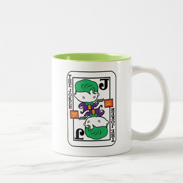 Chibi Joker Spielkarte Zweifarbige Tasse (Rechts)