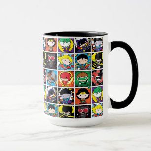 Chibi Justice League Character Pattern Tasse