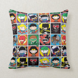 Chibi Justice League Charakter Muster Kissen