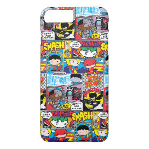 Chibi Justice League Comic Book Pattern Case-Mate iPhone Hülle