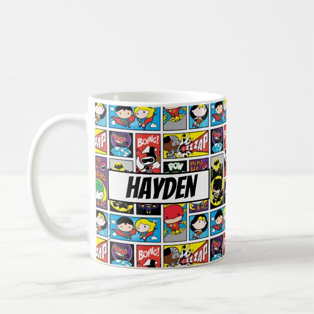 Chibi Justice League Compilation Pattern Kaffeetasse (Links)