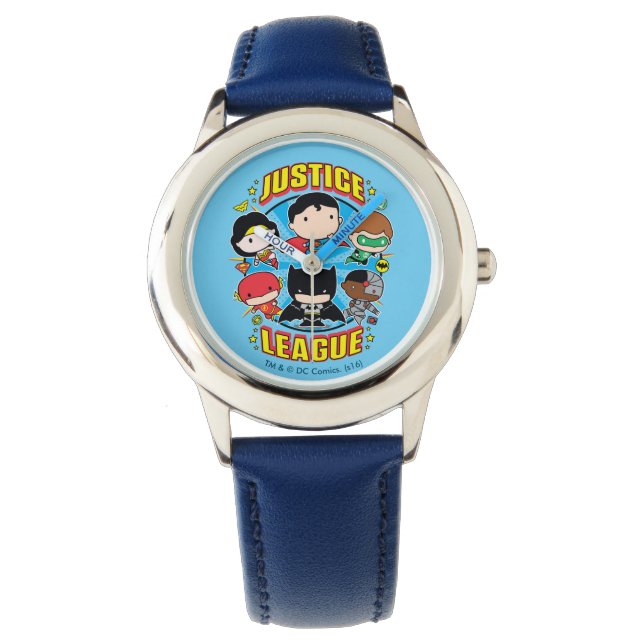 Chibi Justice League Group Armbanduhr (Vorderseite)