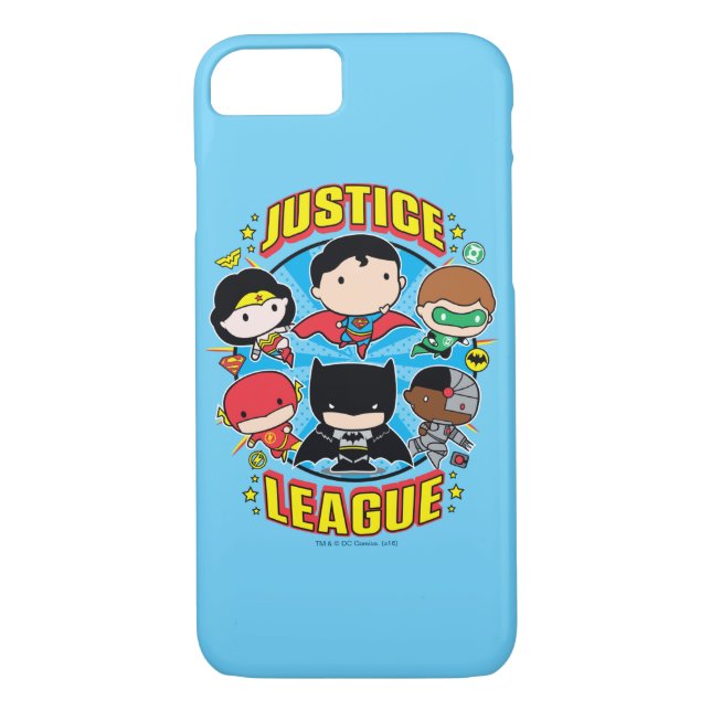 Chibi Justice League Group Case-Mate iPhone Hülle (Rückseite)