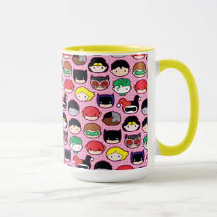 Chibi Justice League Kopf Muster Tasse