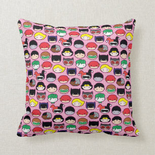 Chibi Justice League Leader Pattern Kissen