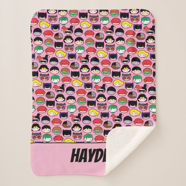 Chibi Justice League Leader Pattern Sherpadecke (Vorderseite)