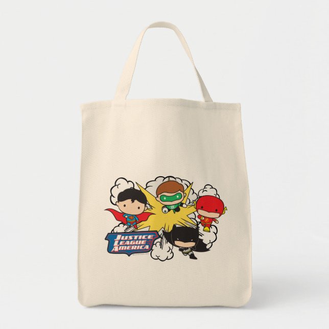 Chibi Justice League of America Explosion Tragetasche (Vorne)