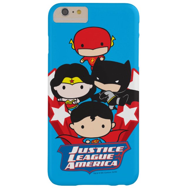 Chibi Justice League of America Stars Case-Mate iPhone Hülle (Rückseite)