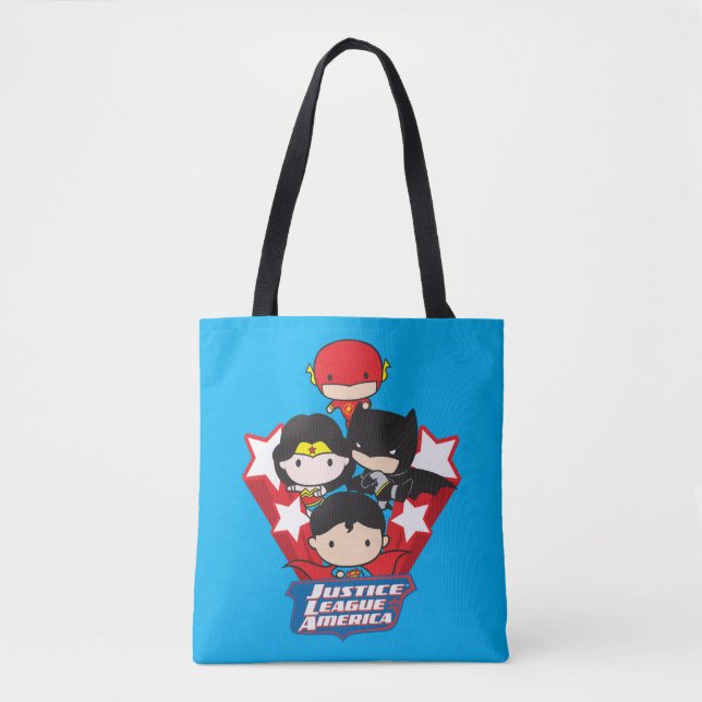 Chibi Justice League of America Stars Tasche (Vorderseite)