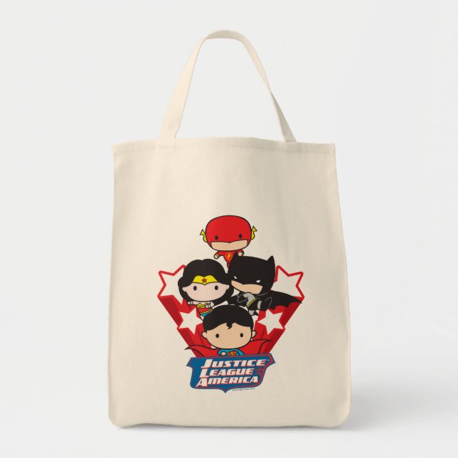 Chibi Justice League of America Stars Tragetasche (Vorne)