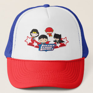 Chibi Justice League of America Stars Truckerkappe