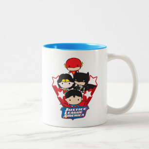 Chibi Justice League of America Sterne Zweifarbige Tasse