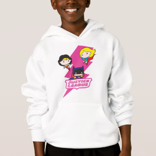 Chibi Justice League Pink Lightning Hoodie