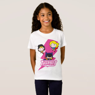 Chibi Justice League Pink Lightning T-Shirt