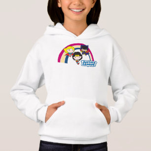 Chibi Justice League Regenbogen Hoodie