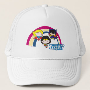 Chibi Justice League Regenbogen Truckerkappe