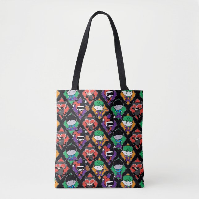 Chibi Justice League Villain Pattern Tasche (Vorderseite)