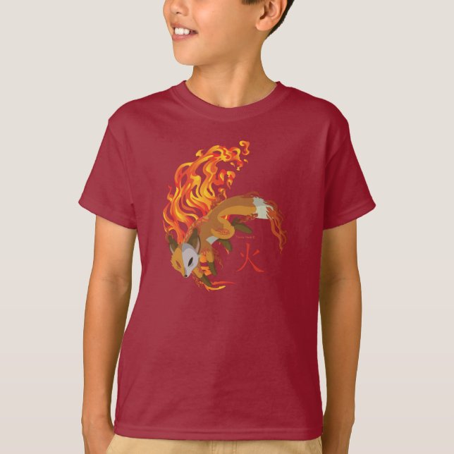 Chibi Kaius le kit, gardien du feu, T-shirt (Devant)