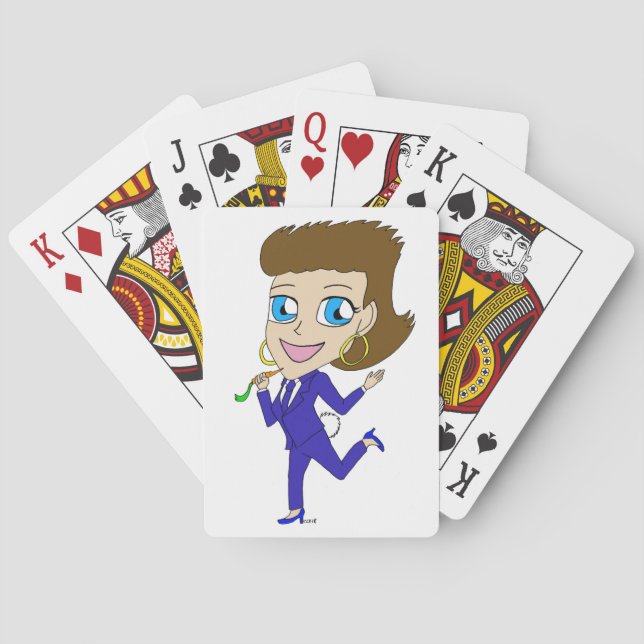 Chibi-Kaninchenschwanz Spielkarten (Rückseite)