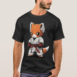 Chibi Karate-Fuchs im Keikogi Japanischer Karatek T-Shirt